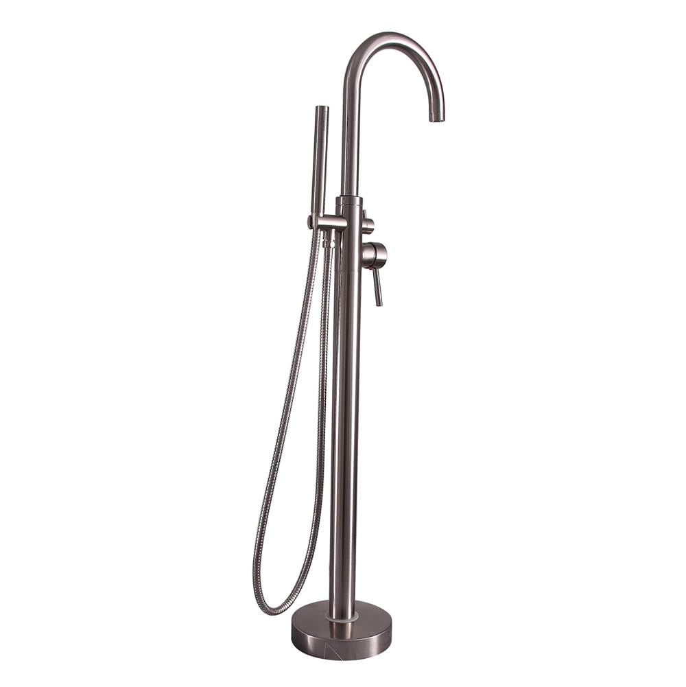 Barclay Belmore Freestandng Tub Fillerw/HS, Brushed Nickel