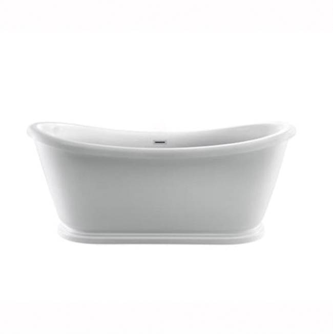 Barclay Moira 63'' Ac Freestanding Tub White,W/Internal Drain-Of Wh