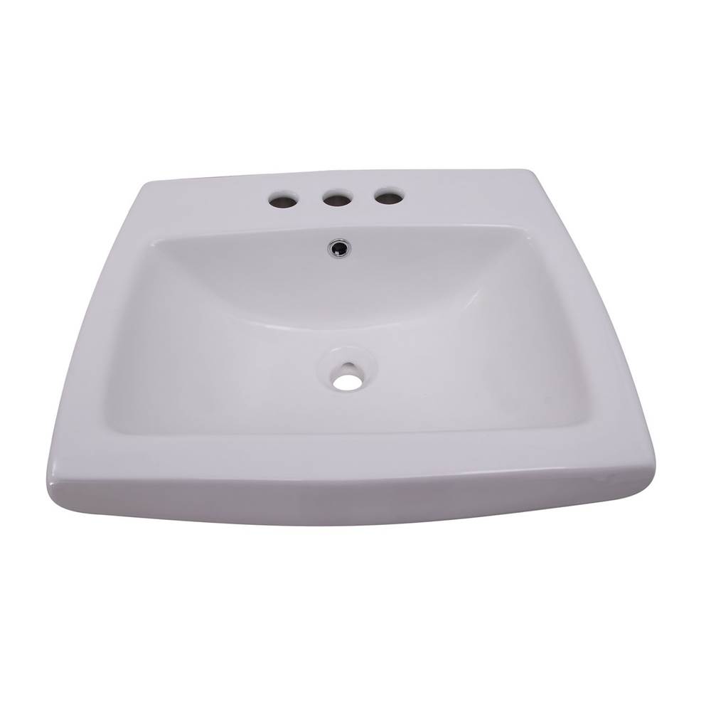 Barclay Ambrose Basin Only for 6'' CCOverflow, White