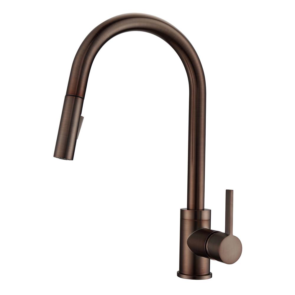 Barclay Fenton Kitchen Faucet,Pull-outSpray, Metal Lever Handles,ORB