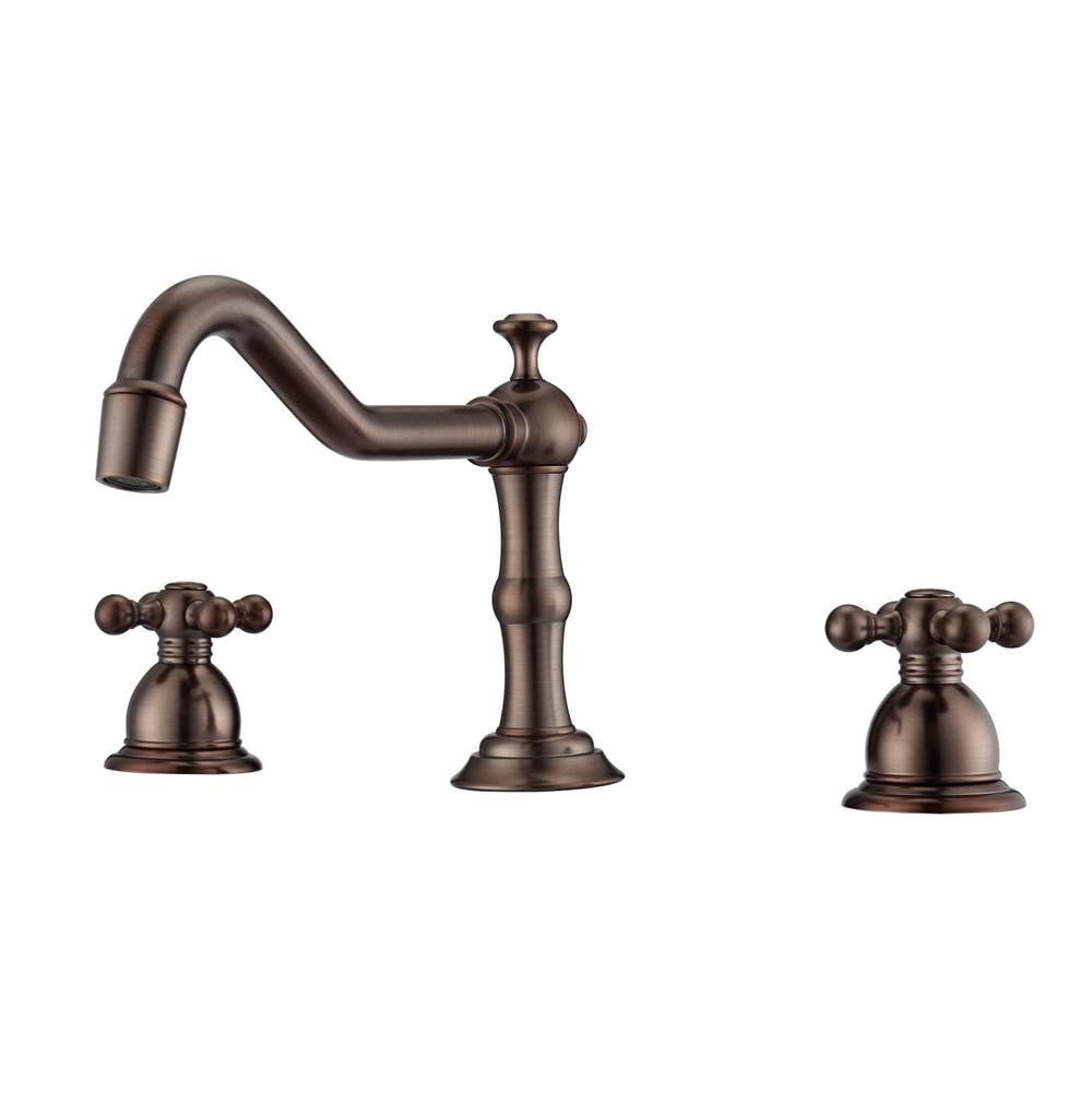Barclay Roma 8''cc Lav Faucet, withHoses, Metal Cross Handles,ORB