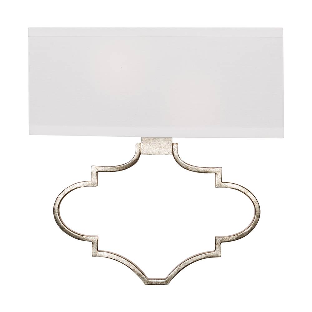 Capital Lighting 2-Light Sconce with White Retangular Shade