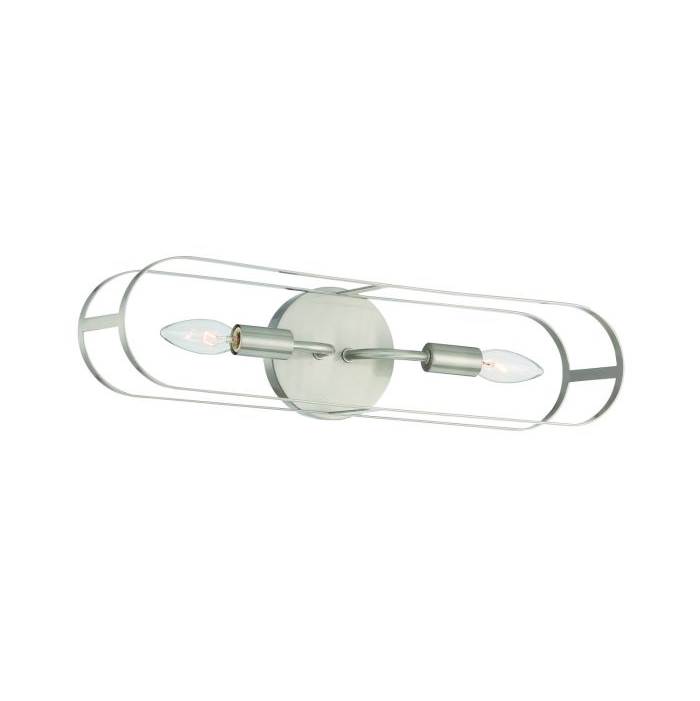 Craftmade Mindful 2 Light Linear Sconce - BNK , Damp rated