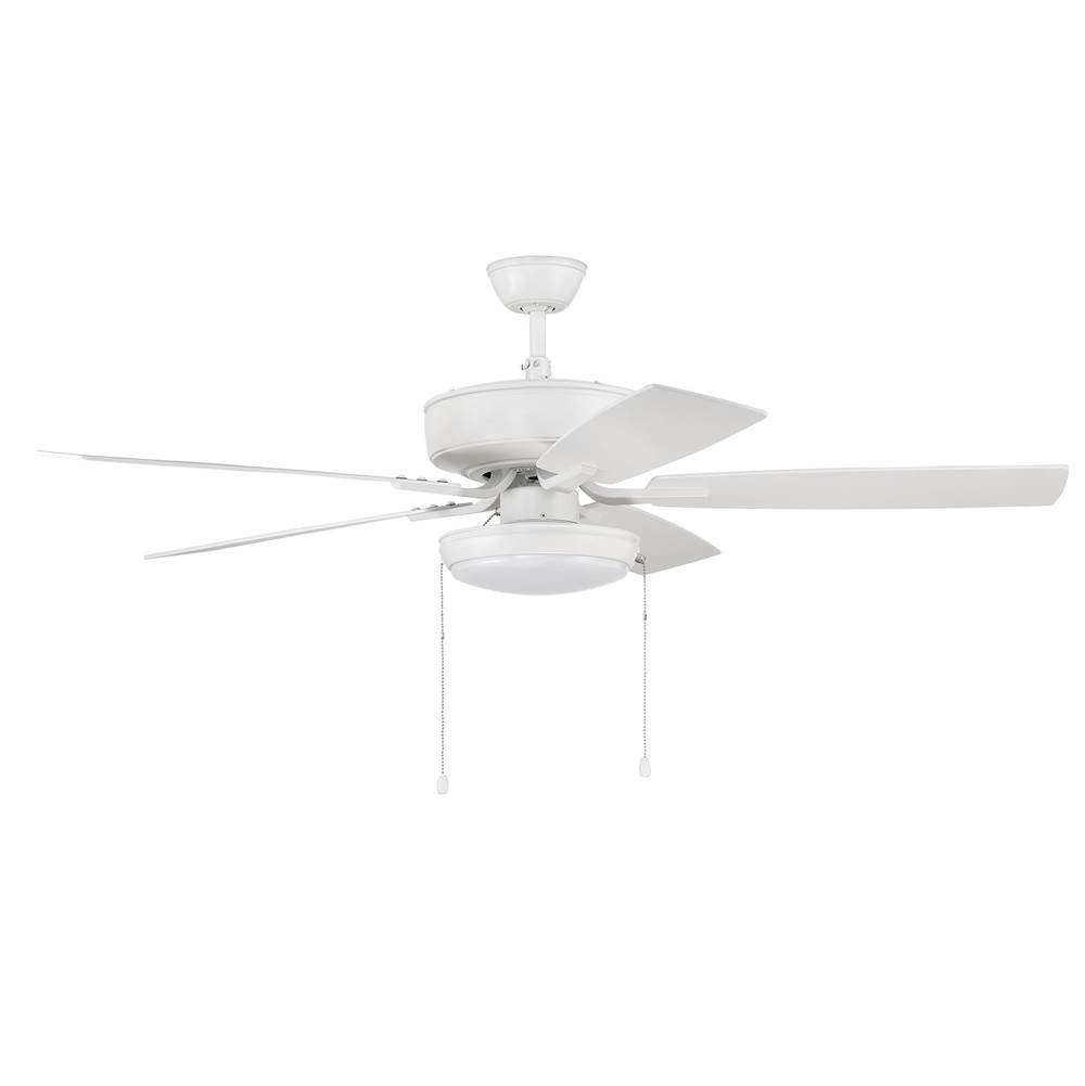 Craftmade 52'' Pro Plus Fan with Slim Pan Light Kit and Blades