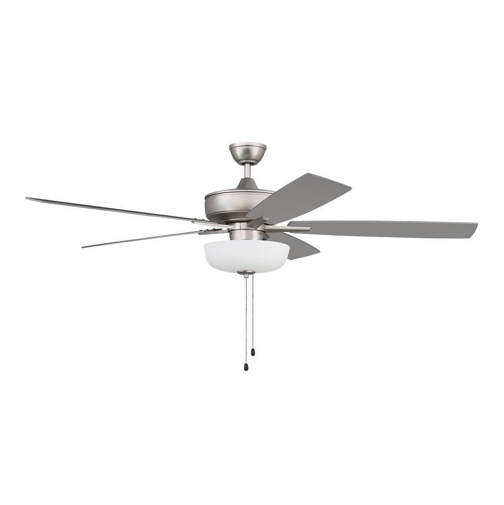 Craftmade 60'' Super Pro Fan with White Bowl Light Kit and Blades