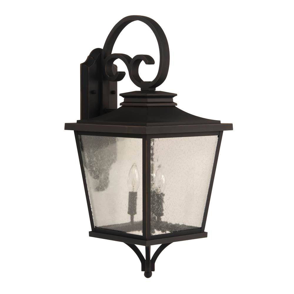 Craftmade Tillman Large 3 Light Outdoor Lantern in Dark Bronze Gilded