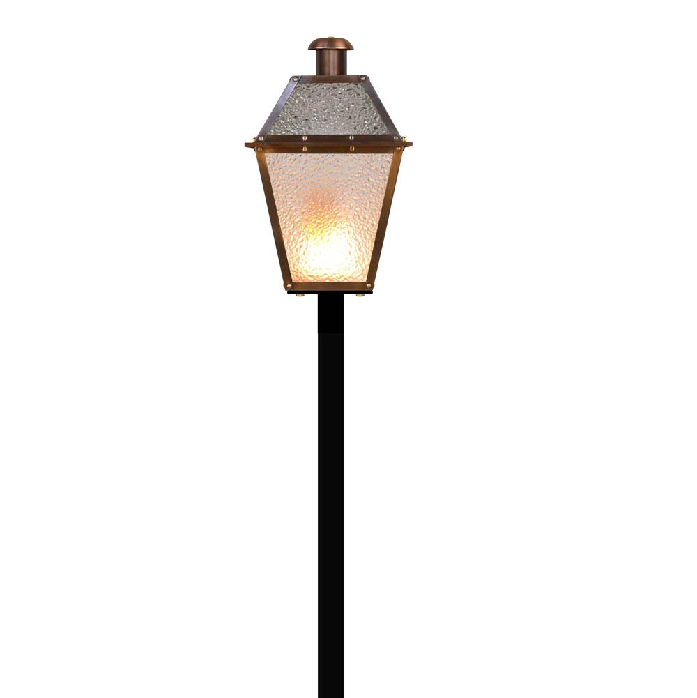 The Coppersmith Georgetown Outdoor Torch 12 Volt in Antique Copper