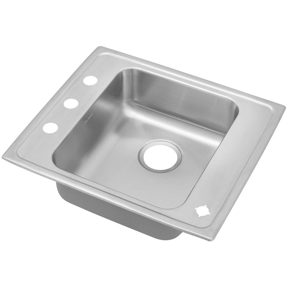 Elkay Lustertone Classic Stainless Steel 25'' x 22'' x 4-1/2'', Single Bowl Drop-in Classroom ADA Sink