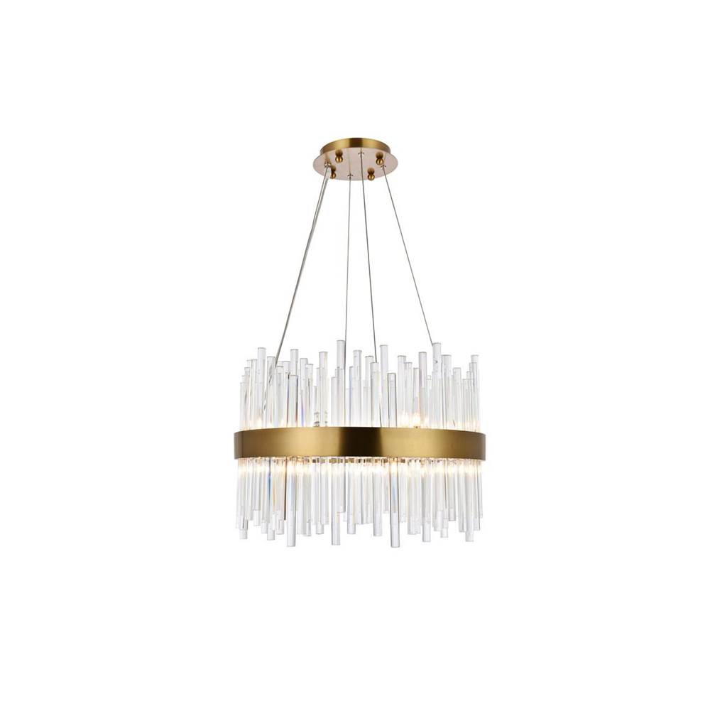 Elegant Lighting Dallas 14 Light Gold Chandelier Clear Royal Cut Crystal