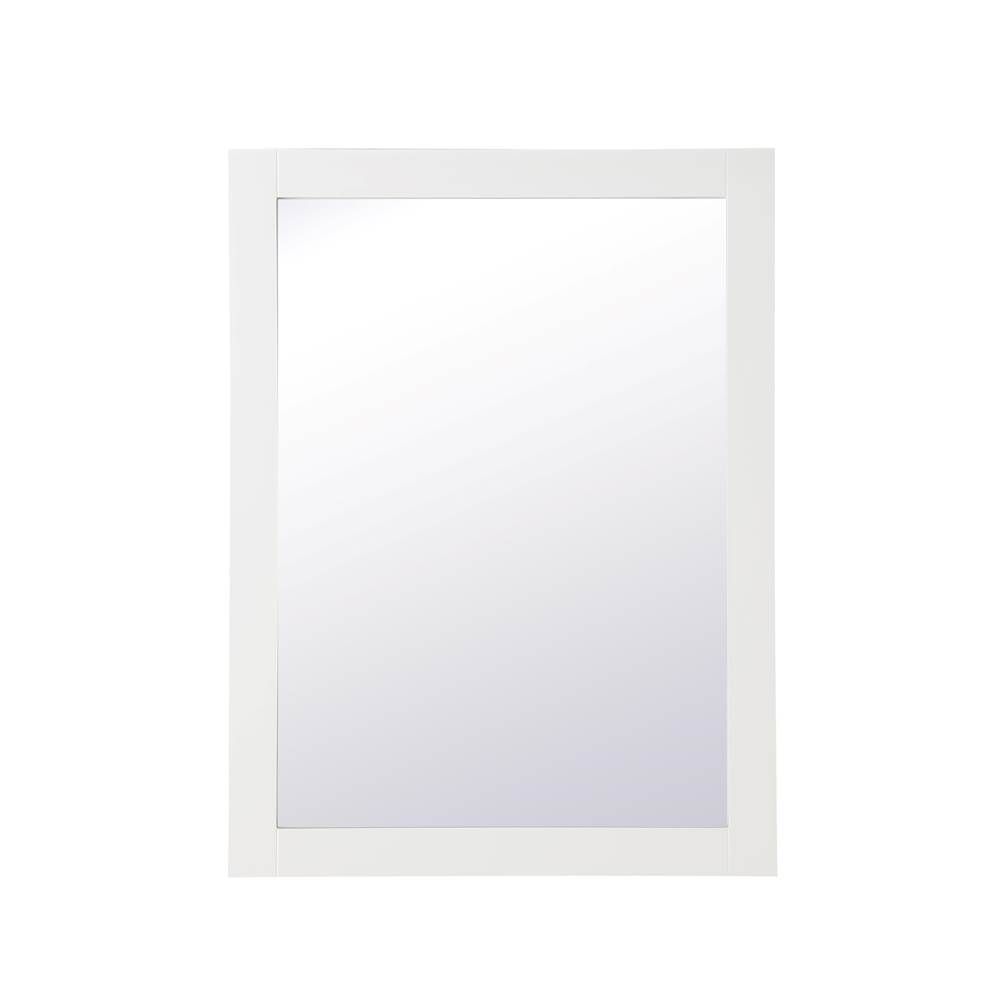 Elegant Lighting Aqua Rectangle Vanity Mirror 27 Inch In White