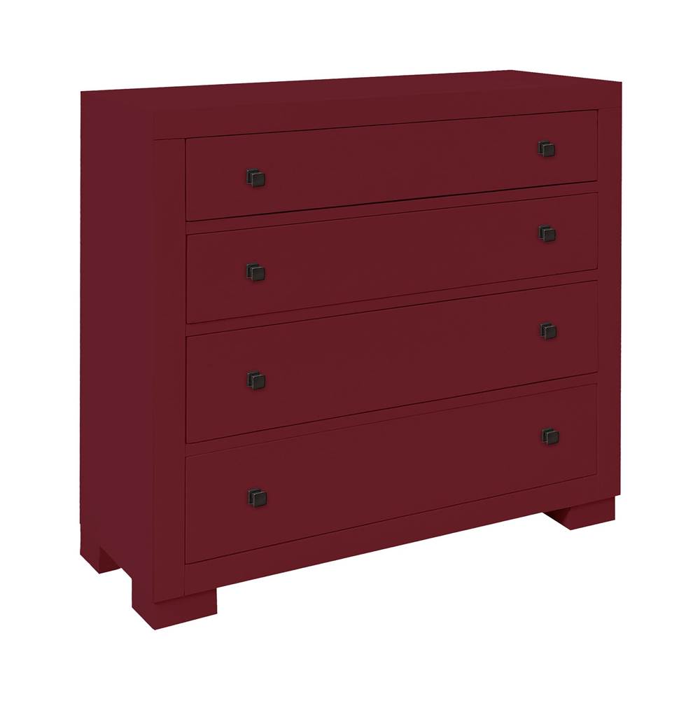 Elk Home Templeton 4-Drawer Chest in Red