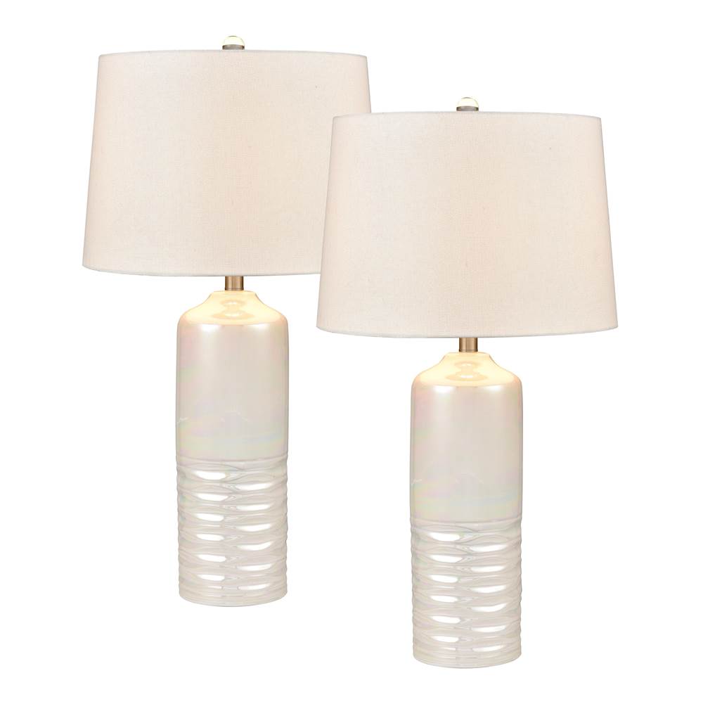 Elk Home Daphne Cove 30'' High 1-Light Table Lamp - Set of 2 Pearl