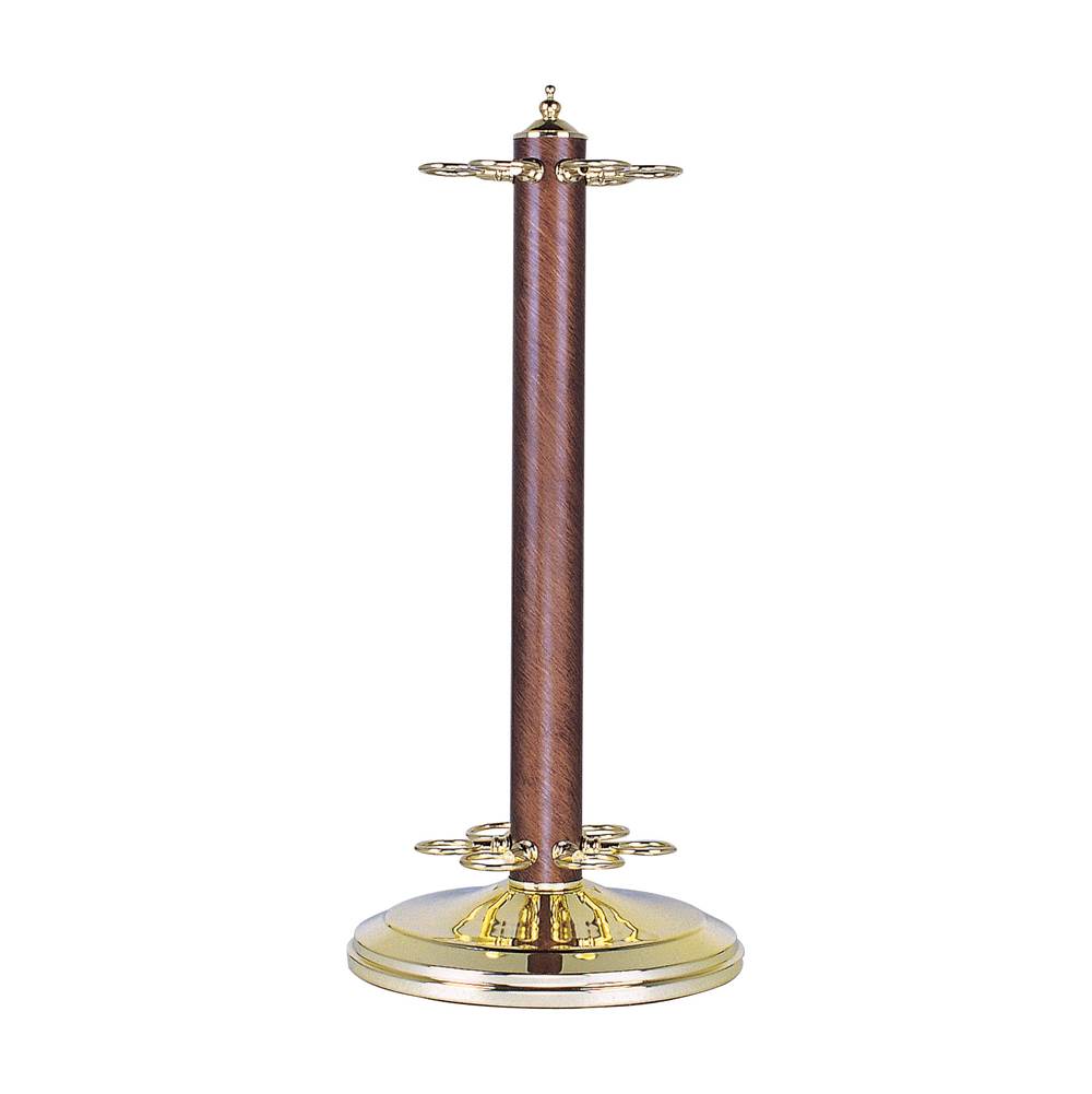 Elk Lighting Casual Traditions Cue Stand Pol Brass/Green Finish