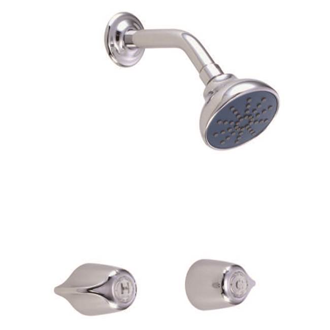 Gerber Plumbing Gerber Classics Two Handle Sliding Sleeve Threaded Escutcheon Shower Only Fitting with IPS/Sweat Connections 1.75gpm Chrome