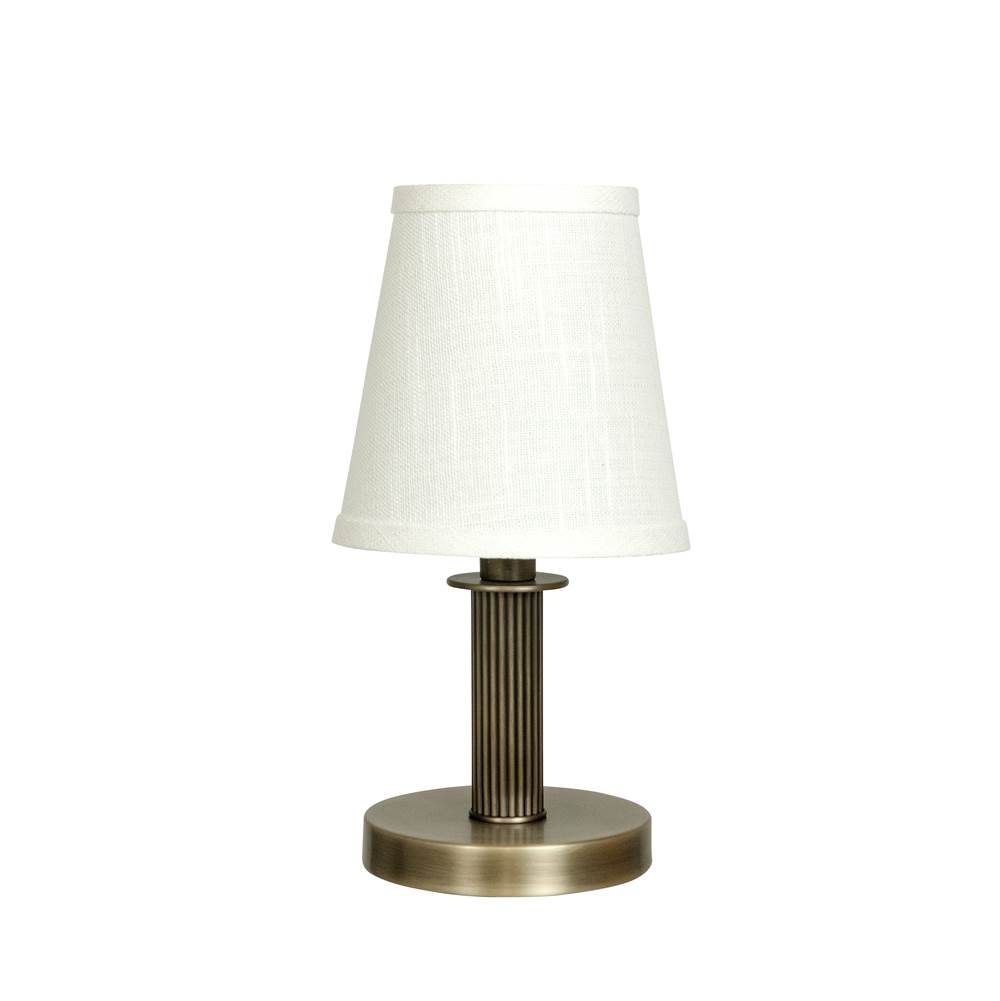 House Of Troy Bryson Mini Reeded Column Antique Brass Accent Lamp