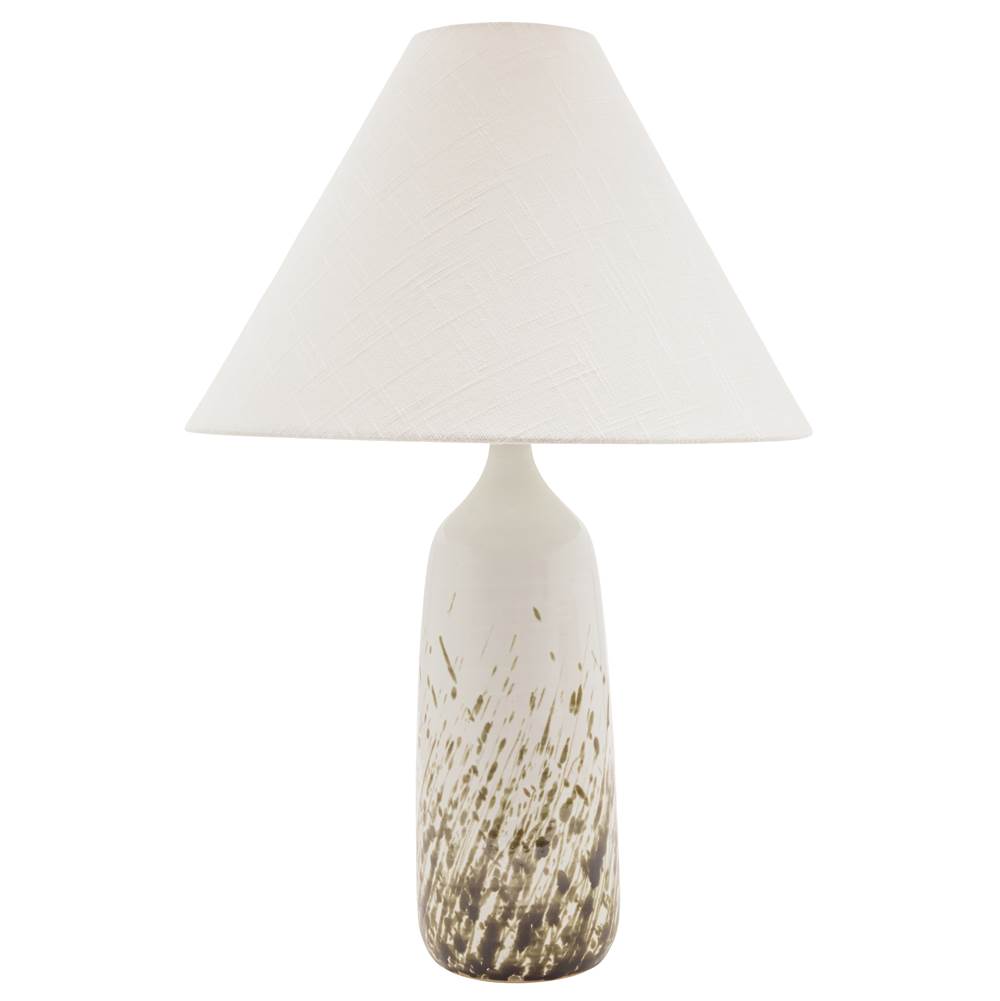 House Of Troy 25'' Scatchard Table Lamp in Decorated White