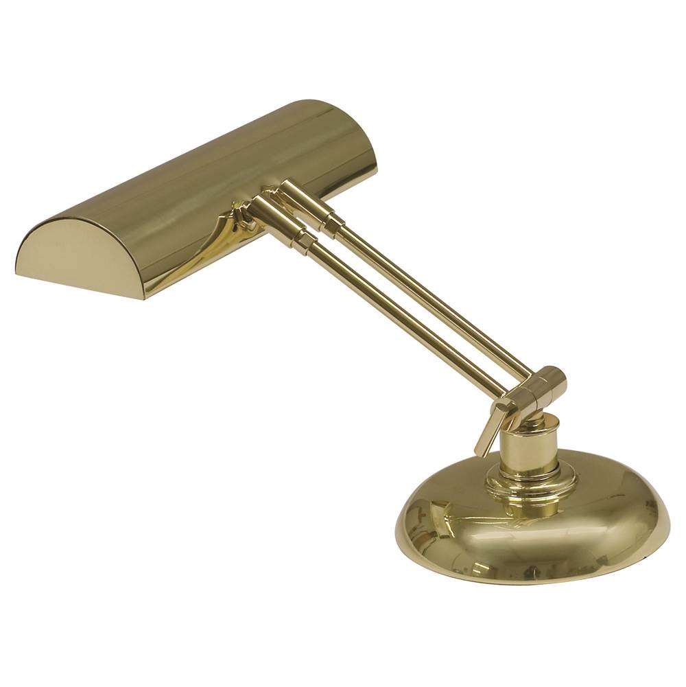 House Of Troy Upright Piano Lamp 10'' Halogen in Polished Brass