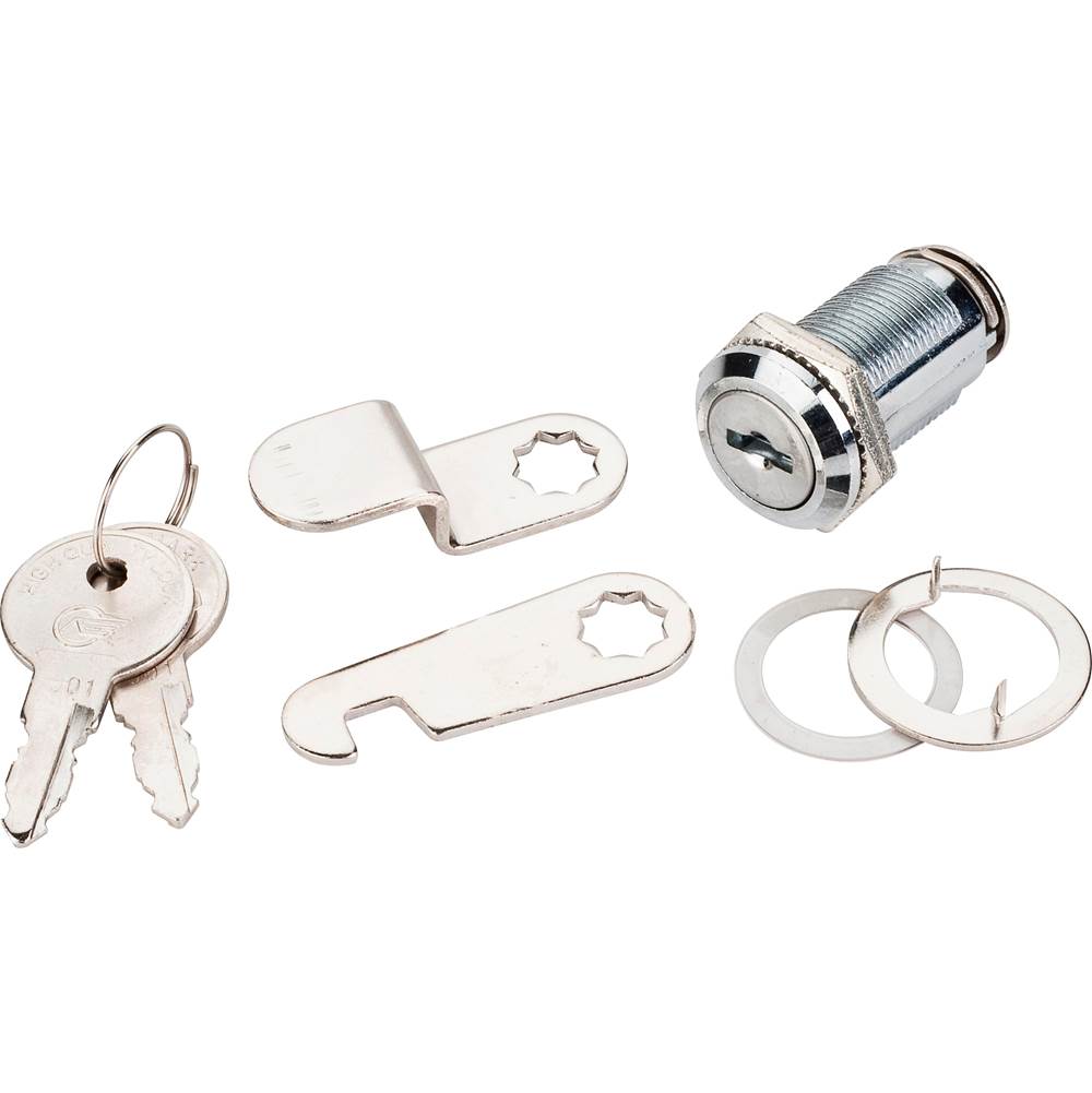 Hardware Resources 1-1/8'' Length Chrome Cam Lock - Keyed Different