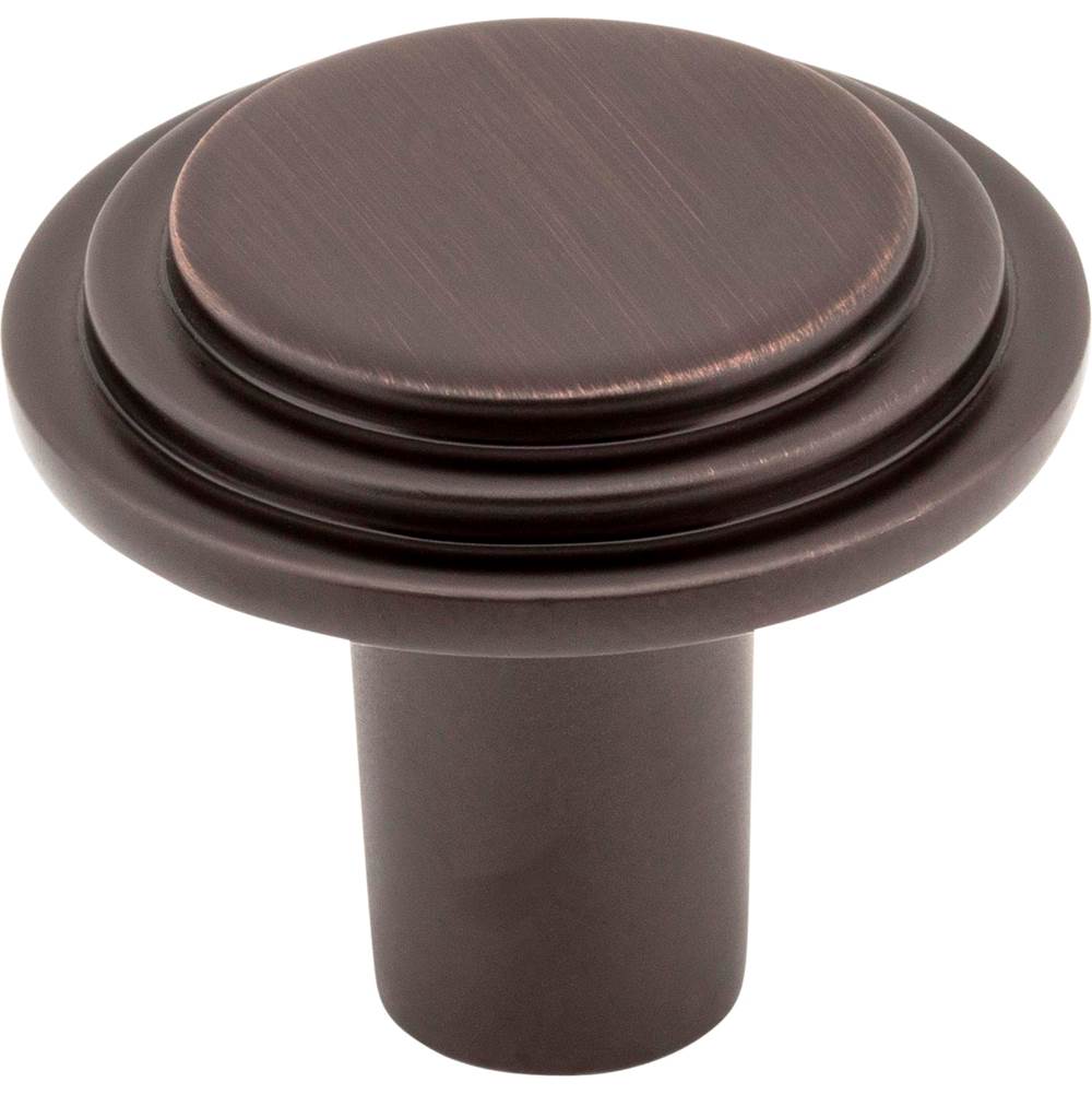 Hardware Resources 1-1/4'' Diameter Brushed Oil Rubbed Bronze Round Calloway Cabinet Knob