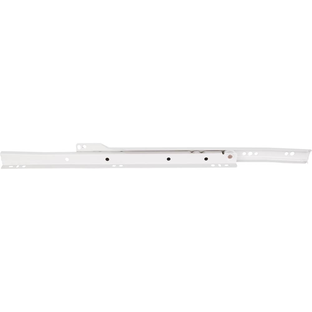 Hardware Resources 18'' (450 mm) Economy Cream White Self-closing 3/4 extension Side Mount Epoxy Slide - Builder Pack