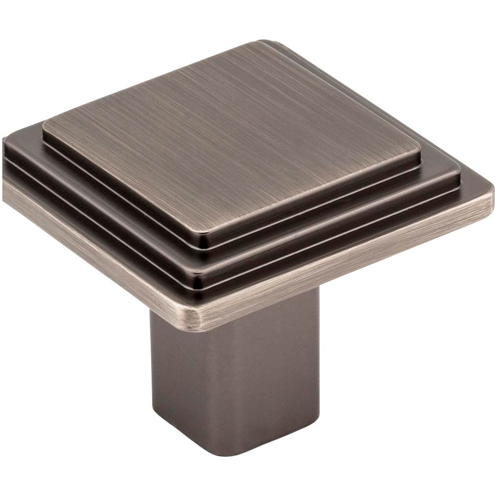 Hardware Resources 1-1/4'' Overall Length Brushed Pewter Square Calloway Cabinet Knob