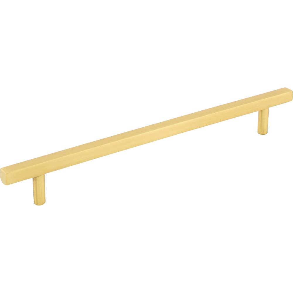 Jeffrey Alexander 192 mm Center-to-Center Brushed Gold Square Dominique Cabinet Bar Pull