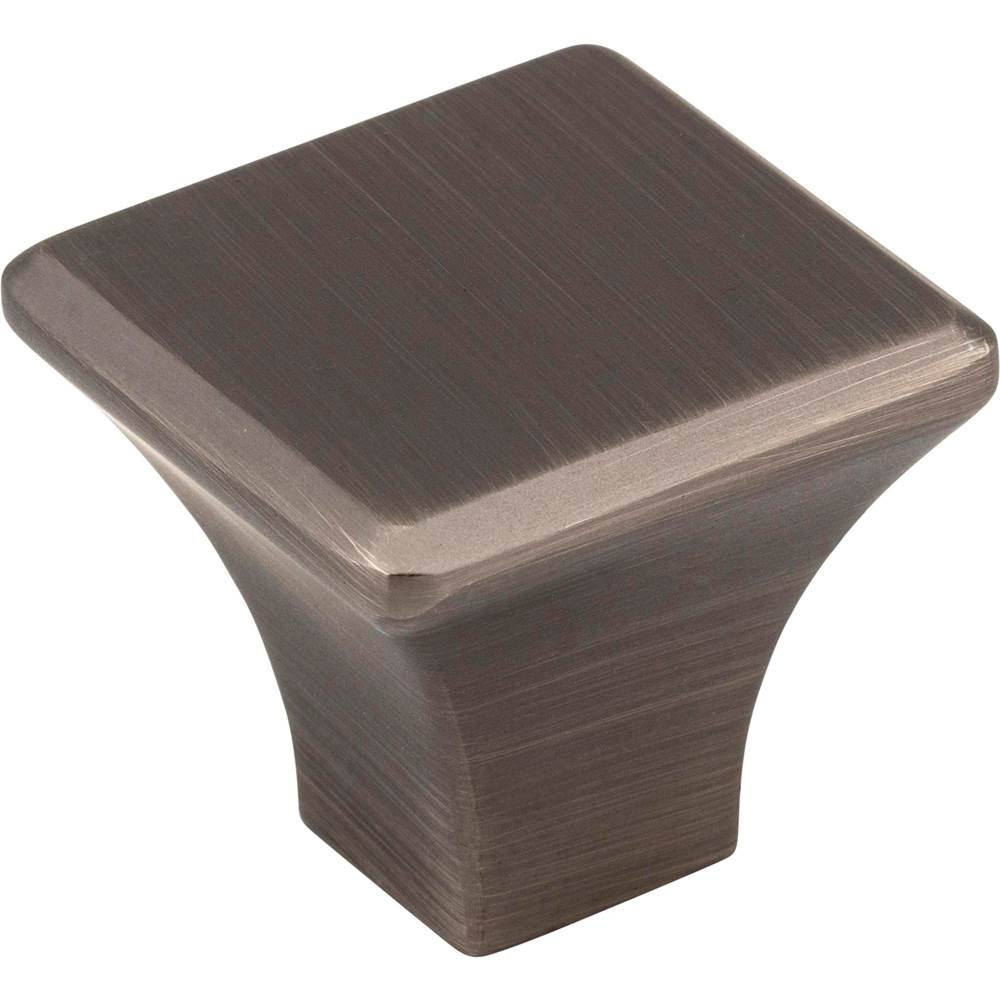 Jeffrey Alexander 1-1/8'' Overall Length Brushed Pewter Square Marlo Cabinet Knob