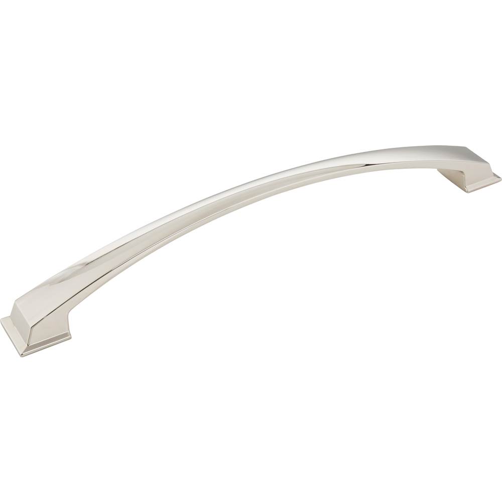 Jeffrey Alexander 12'' Center-to-Center Polished Nickel Arched Roman Appliance Handle