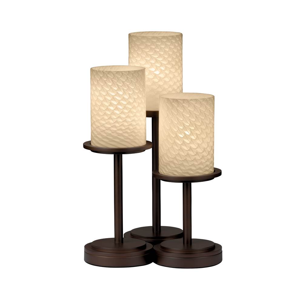 Justice Design Dakota 3-Light Table Lamp