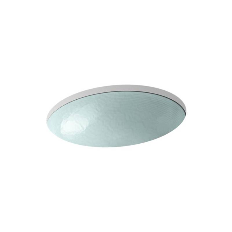 Kohler Whist® Glass undermount bathroom sink in Opaque Dew