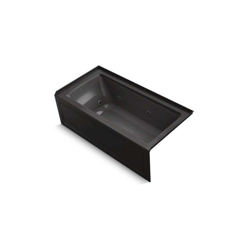 Kohler Archer® 60'' x 30'' alcove whirlpool bath with integral flange and right-hand drain