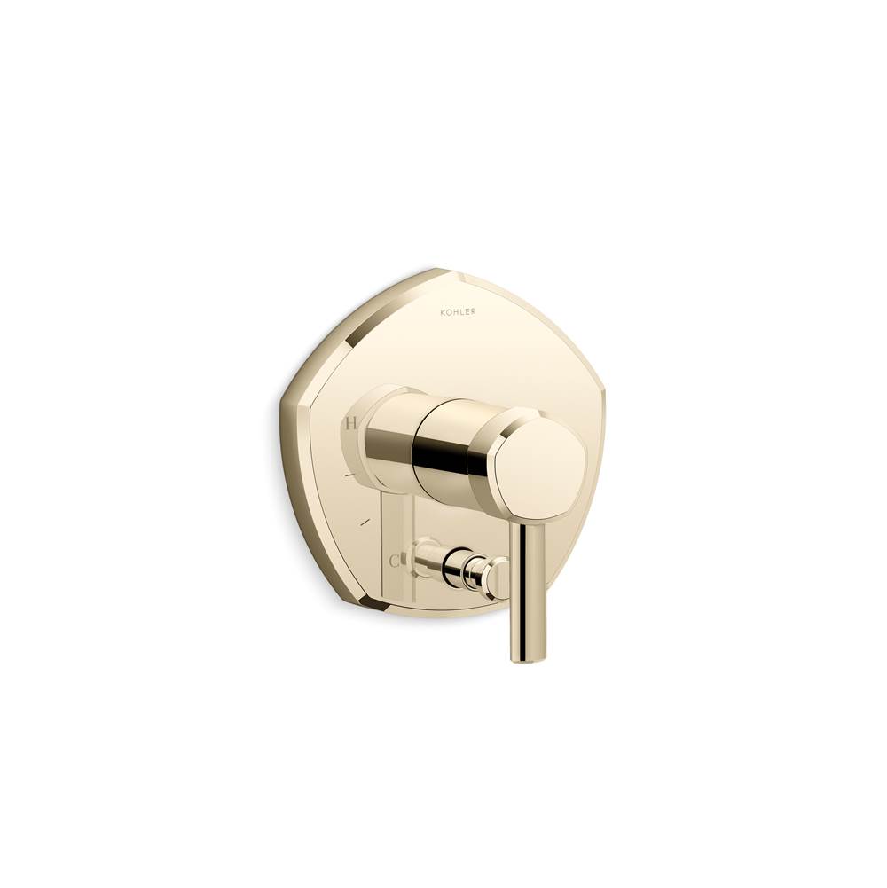 Kohler Occasion Rite-Temp Valve Trim With Push-Button Diverter And Lever Handle