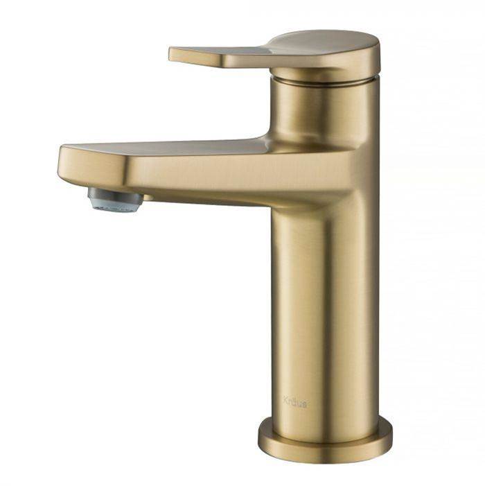 Kraus Indy Single Handle Bathroom Faucet in Brushed Gold