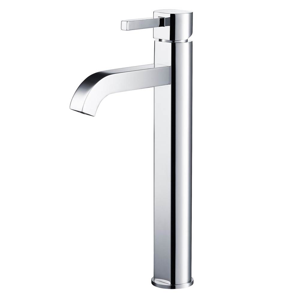Kraus Ramus Tall Vessel Bathroom Faucet, Chrome Finish