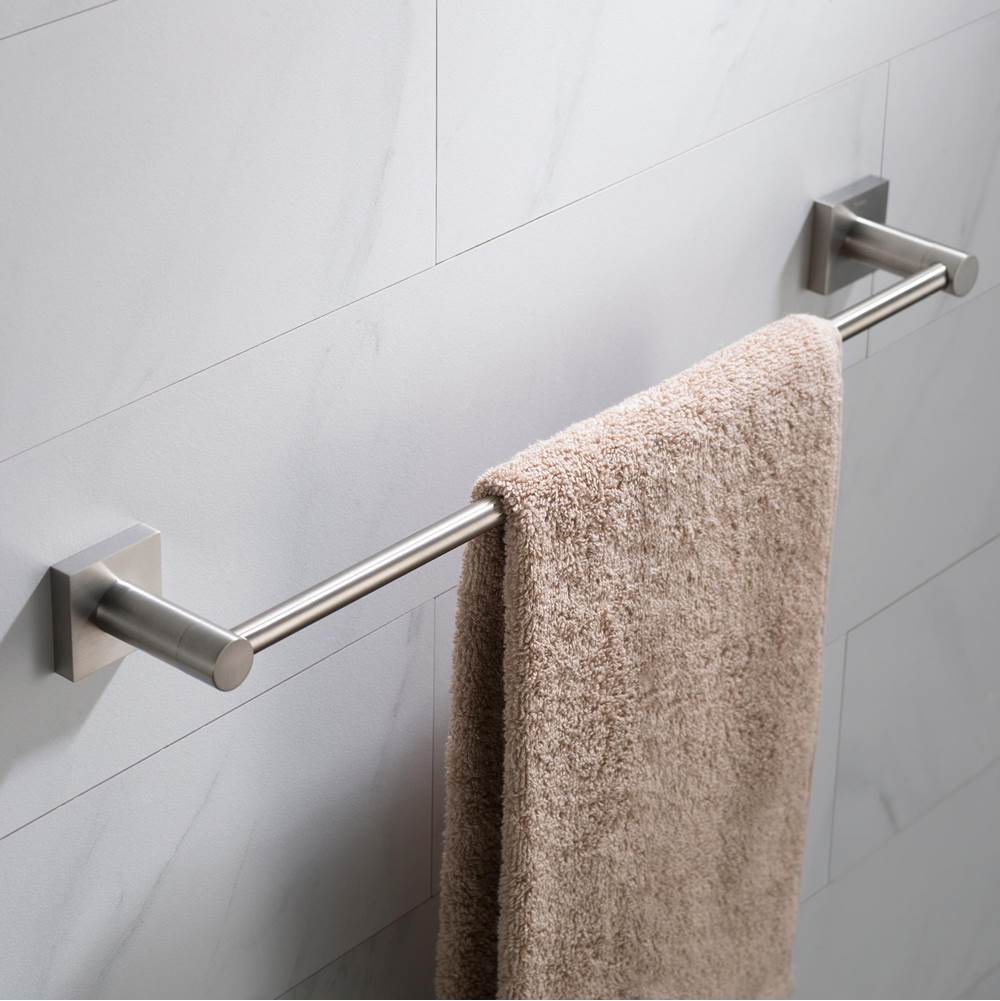 Kraus Ventus 18-inch Bathroom Towel Bar, Brushed Nickel Finish