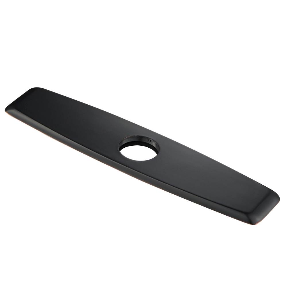 Kraus Deck Plate for Kitchen Faucet in Black Stainless Steel