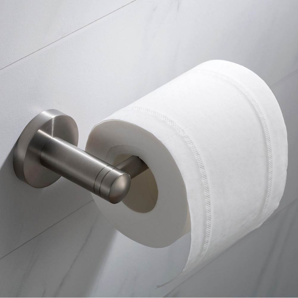 Kraus Elie Bathroom Toilet Paper Holder, Brushed Nickel Finish