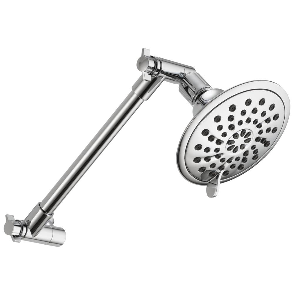 Peerless Universal Showering Components 3-Setting Shower Head with Adjustable Arm
