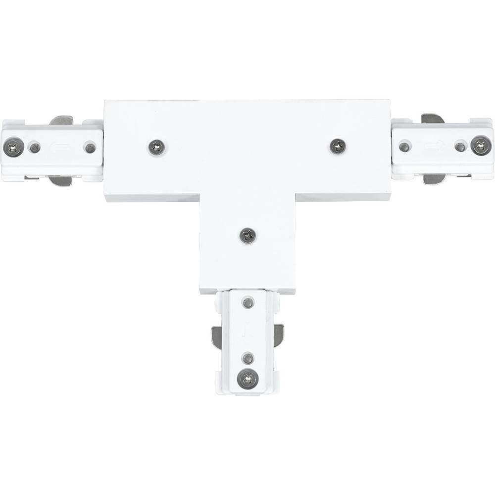 Progress Lighting LED Track Collection T Connector, White Finish
