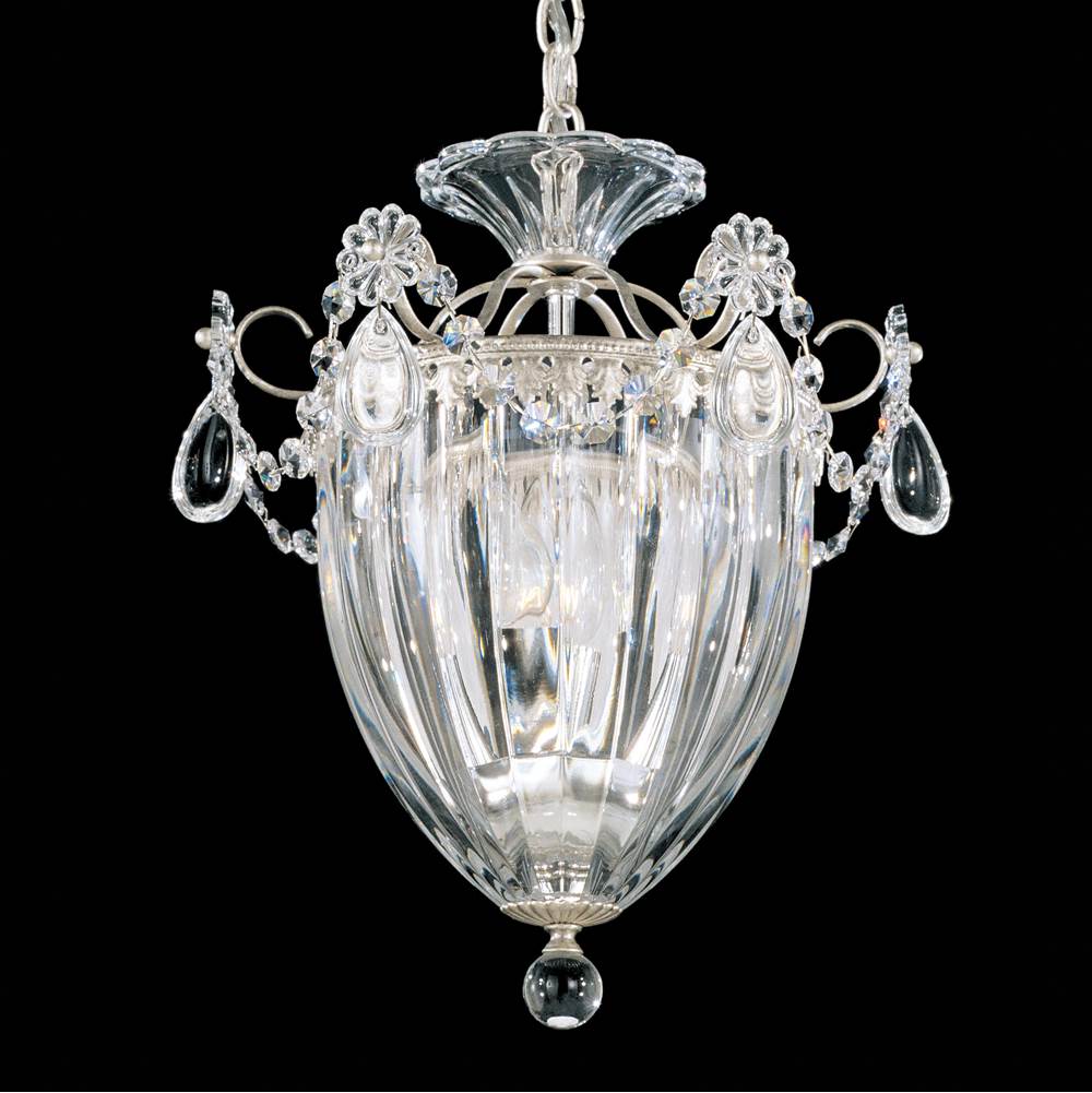 Schonbek Bagatelle 3 Light 110V Pendant in Antique Silver with Clear Heritage Crystal