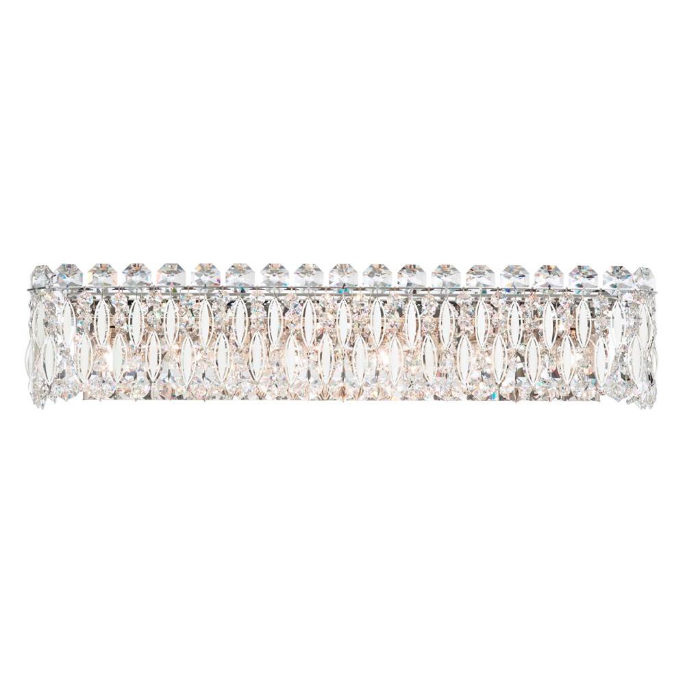 Schonbek Sarella 6 Light 110V Wall Sconce in White with Crystal Heritage Crystal