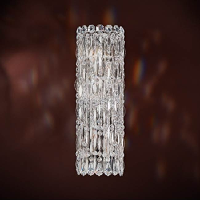 Schonbek Sarella 4 Light 110V Wall Sconce in White with Crystal Heritage Crystal