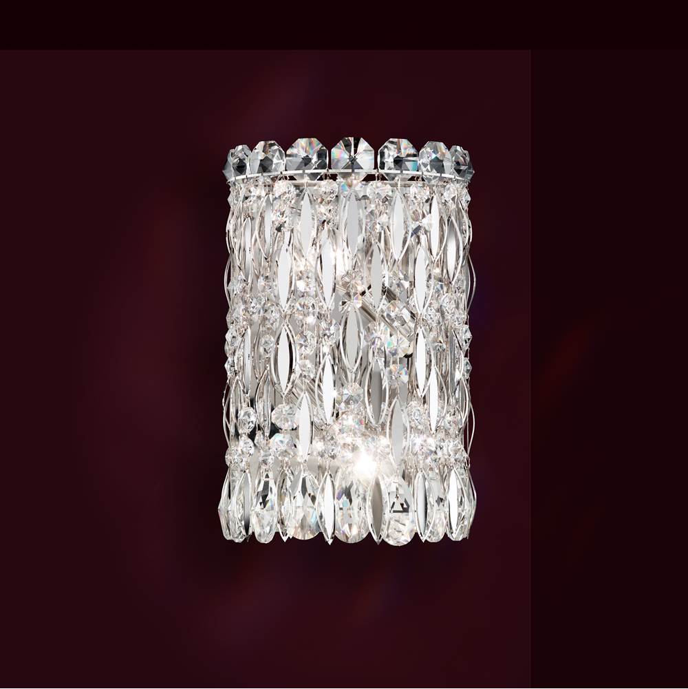Schonbek Sarella 2 Light 120V Bath Vanity and Wall Light in White with Clear Radiance Crystal