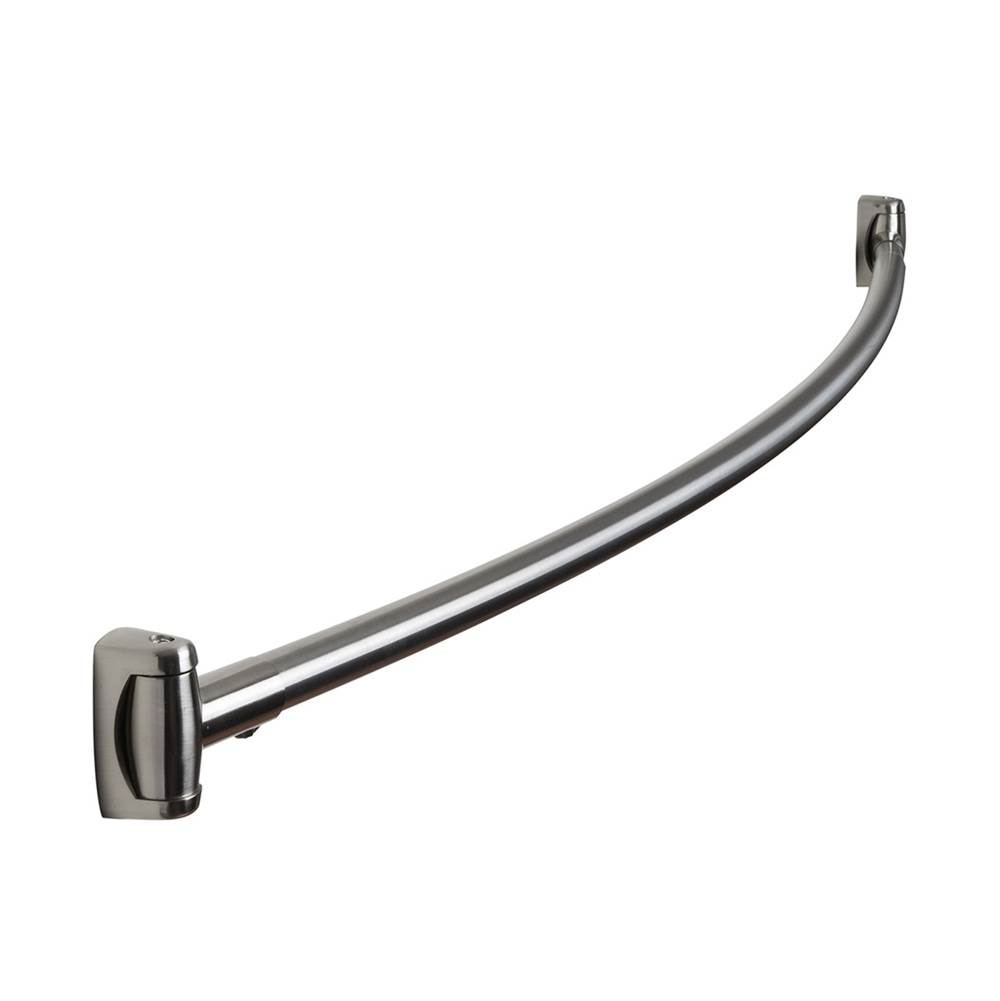 Sure-Loc Hardware Curved Shower Curtain Rod, Fixed, Satin Stainless