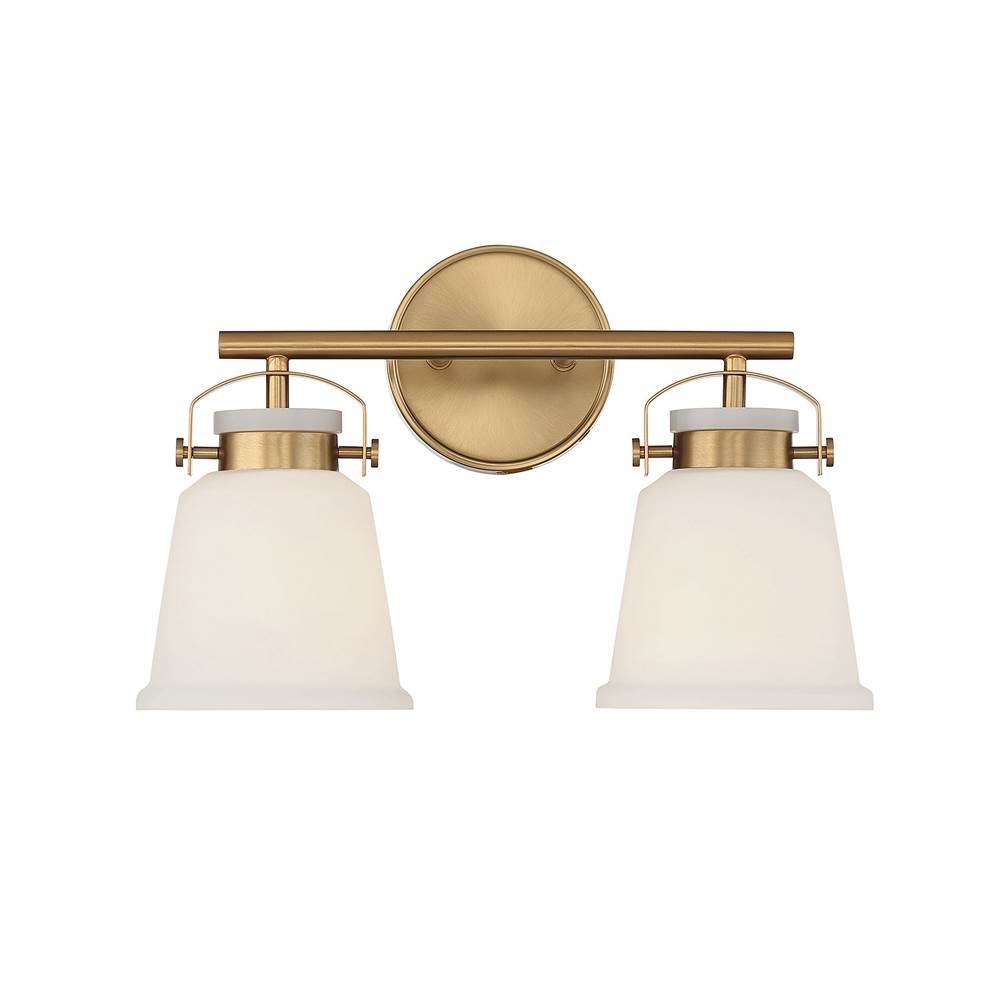 Savoy House Kaden 2-Light Bathroom Vanity Light in Warm Brass