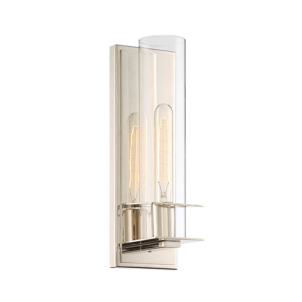 Savoy House Hartford 1-Light Wall Sconce in Polished Nickel