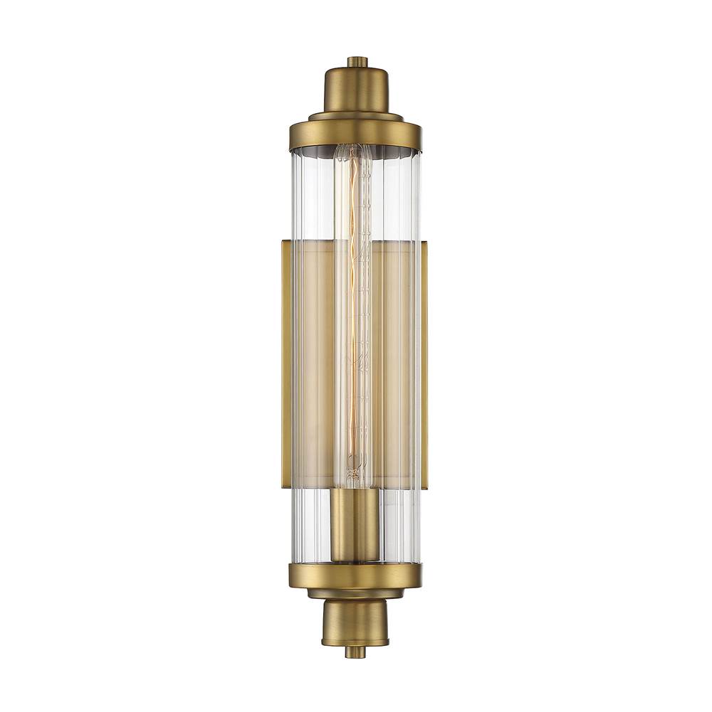 Savoy House Pike 1-Light Wall Sconce in Warm Brass