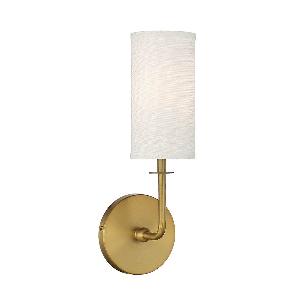 Savoy House Powell 1-Light Wall Sconce in Warm Brass