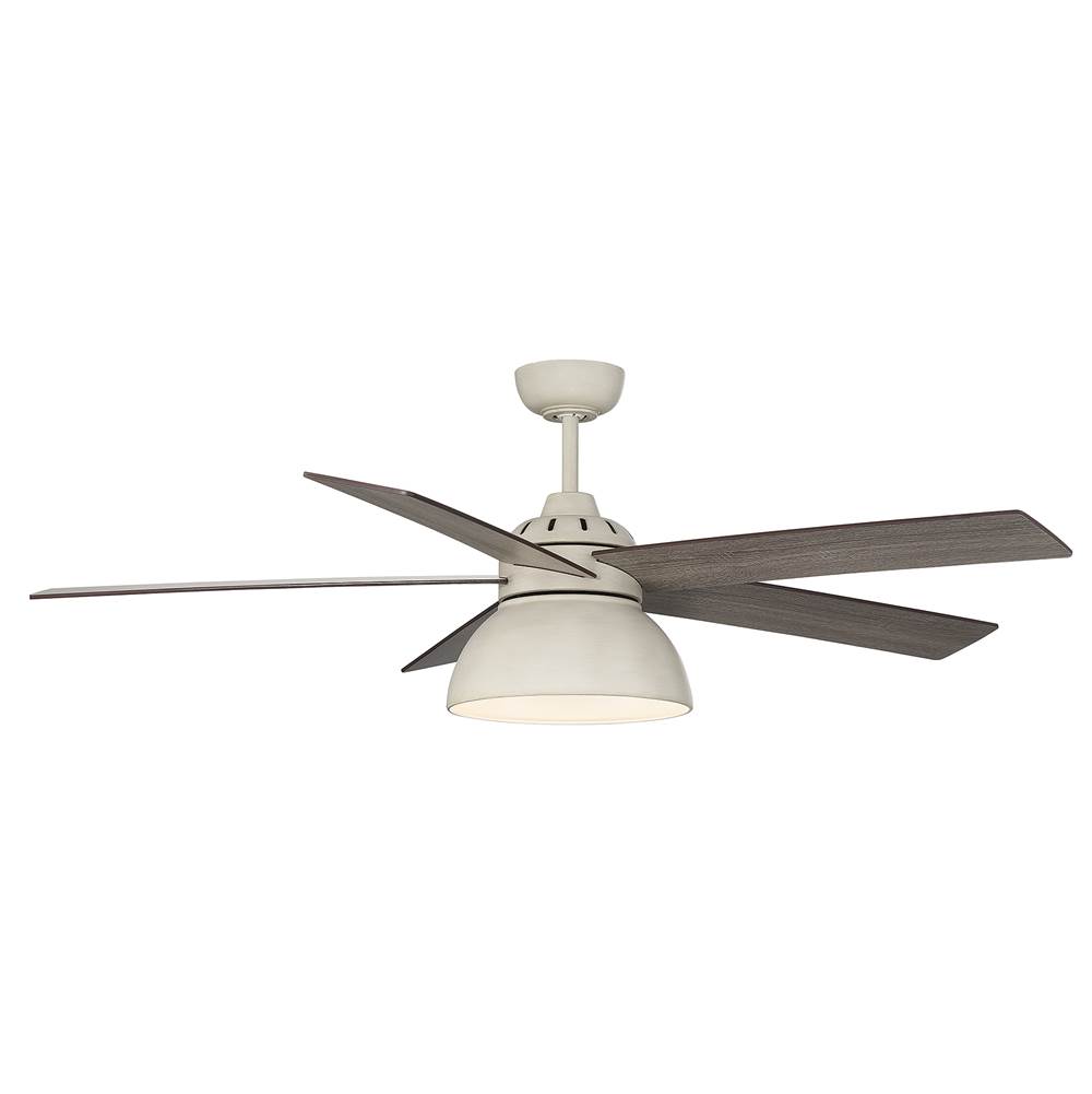 Savoy House 52'' LED Ceiling Fan in Distressed White