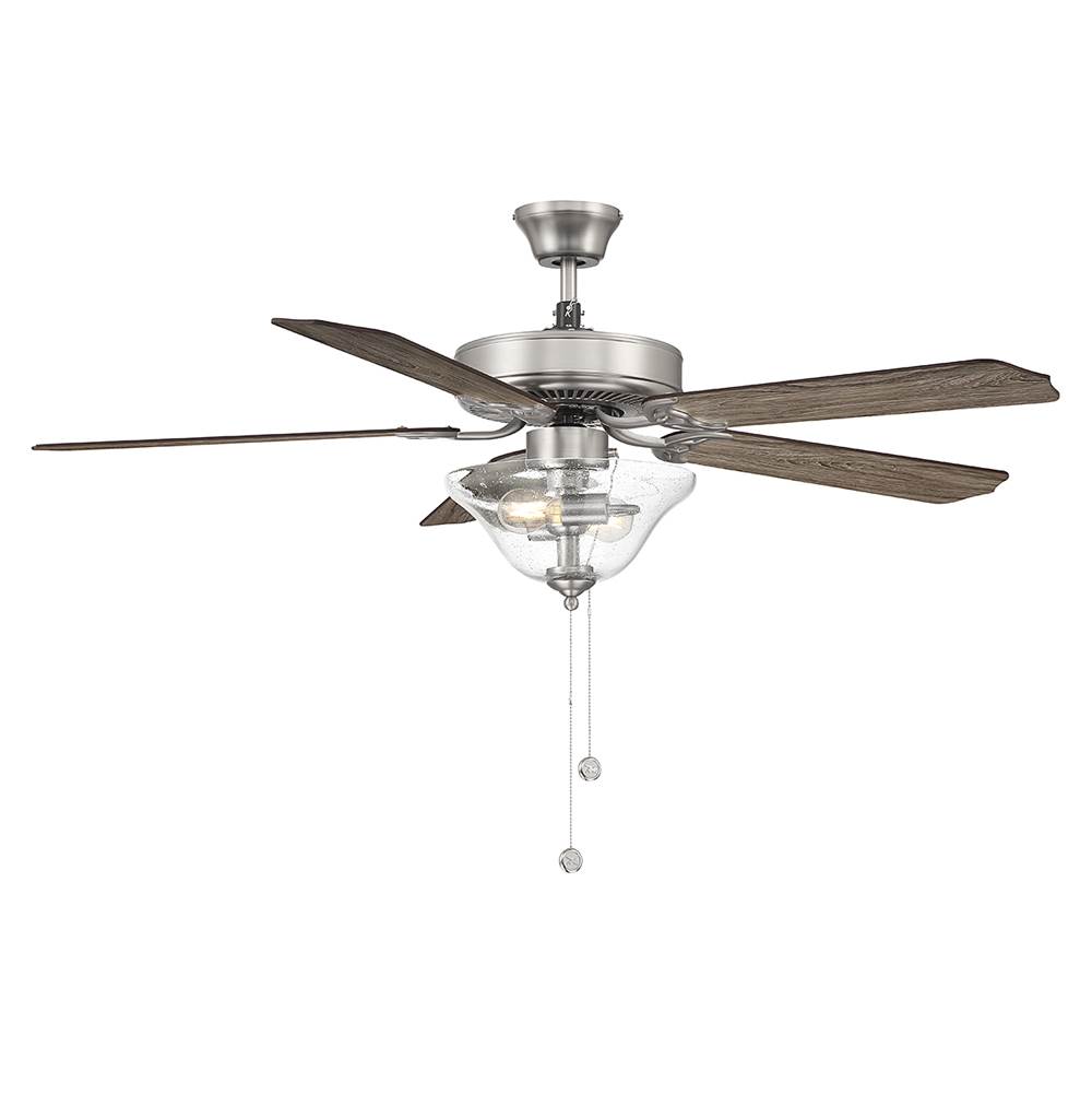 Savoy House 52'' 2-Light Ceiling Fan in Brushed Nickel